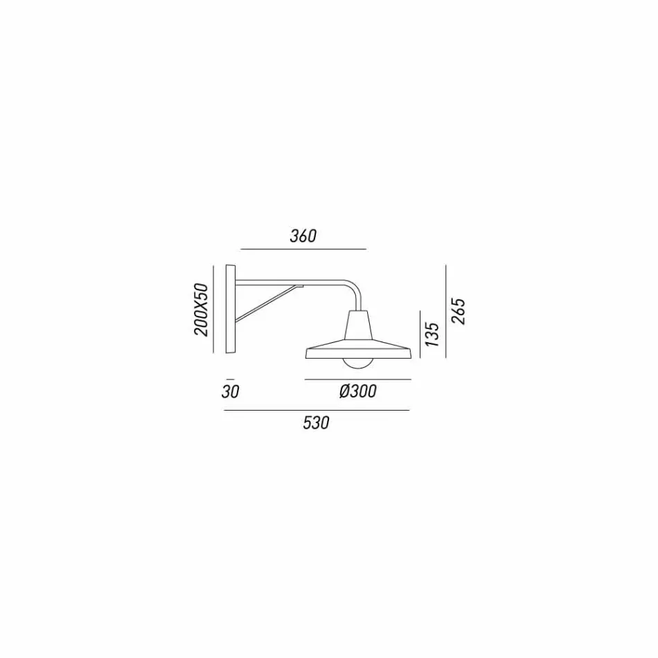 Wall sconces antik stil industrielle jern Sally Il Fanale Viadurini