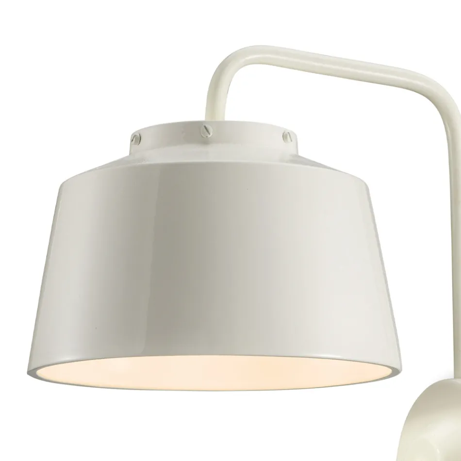 Væglampe i metal og håndlavet keramik med dobbelt åbning - 50S Viadurini