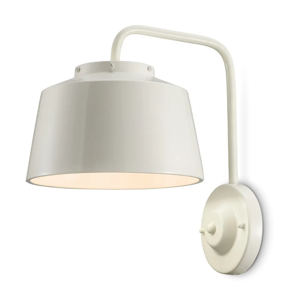 Væglampe i metal og håndlavet keramik med dobbelt åbning - 50S Viadurini