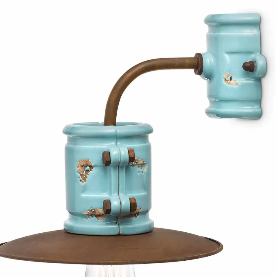 Applikation til spotlight væg keramik og metal håndværk Katy Viadurini