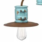 Applikation til spotlight væg keramik og metal håndværk Katy Viadurini