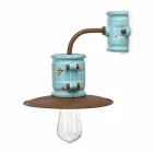 Applikation til spotlight væg keramik og metal håndværk Katy Viadurini