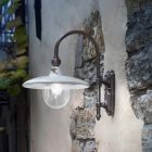 Væglampe i aluminium og hånddekoreret klassisk design - Campobasso Viadurini