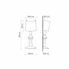 Væglampe i malbar keramik med lampeskærm i moderne design - Cadabra Viadurini