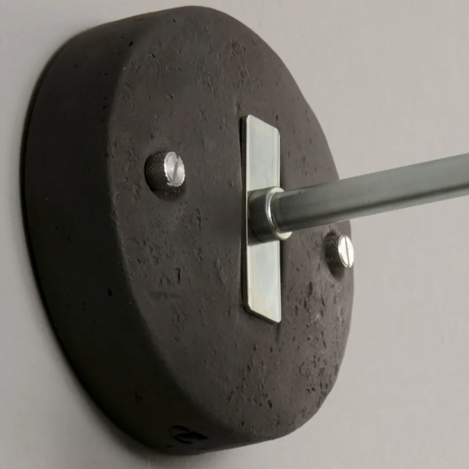 Håndlavet applikation i toscansk majolica og messing fremstillet i Italien - Toscot Rossi Viadurini