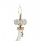 Klassisk væglampe 2 lys håndlavet luksusglas lavet i Italien - saltvand Viadurini