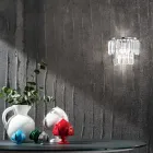 Klassisk applikation i guld eller sølv metal og krystal vedhæng - Jerome Viadurini