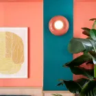 Væglampe med opaline glas diffuser Made in Italy - Bumbum Viadurini