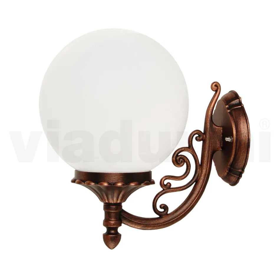 Applikation med akrylkugle og trykstøbt aluminiumsstruktur - Trovanero Viadurini