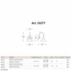 Forsænket eksteriør en Giulietta Sprint lille lys Viadurini