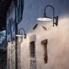 Klassisk design aluminium udendørs væglampe lavet i Italien - Campobasso Viadurini
