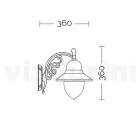 Udendørs væglampe i aluminium og polycarbonat Fremstillet i Italien - Cassandra Viadurini