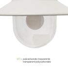 Udendørs væglampe i aluminium og polycarbonat Fremstillet i Italien - Cassandra Viadurini
