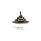 Udendørs væglampe i aluminium og glas Made in Italy Vintage - Janira Viadurini