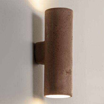 Udendørs væglampe i farvet ler og PMMA fremstillet i Italien - Toscot Hans Viadurini