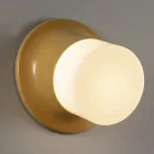 Udendørs væglampe i Majolica og blæst glas fremstillet i Italien - Toscot Swinger Viadurini