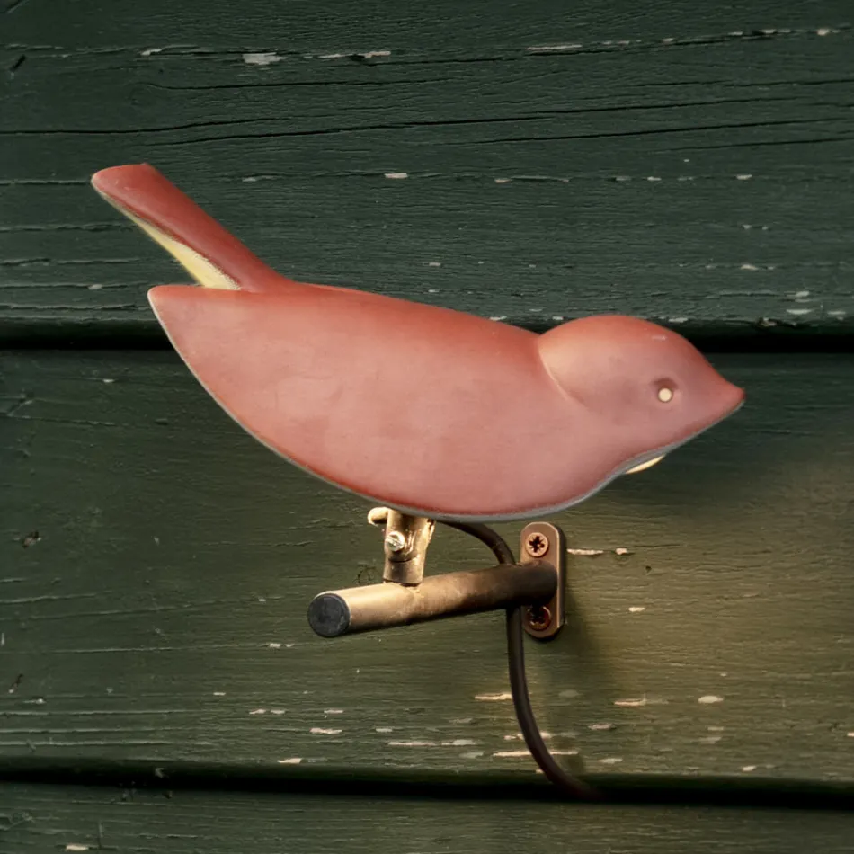 Udendørs væglampe i emaljeret toscansk majolica Made in Italy - Uccellino Viadurini