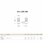 Applique Udendørs messing og kobber Attila Viadurini