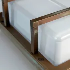 Udendørs væglampe i messing, E27 og geometrisk stil, fremstillet i Italien - Krystal Viadurini