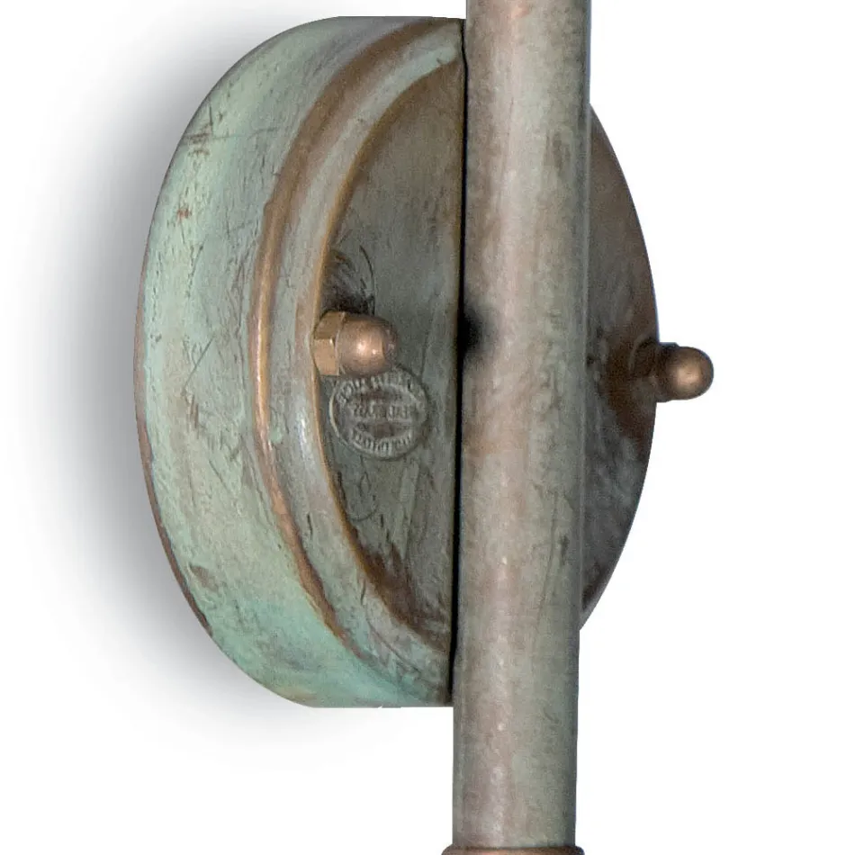 Elfico udendørs væglampe i messing, klart glas og IP44-klassificering Viadurini