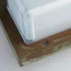 Vintage messing udendørs væglampe med E27 fatning og IP44 - Krystal Viadurini