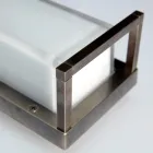 Vintage udendørs væglampe i messing, E27 og elegant lampe - krystal Viadurini