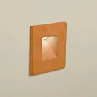 Firkantet udendørs væglampe, farvet terracotta Square - Toscot Viadurini