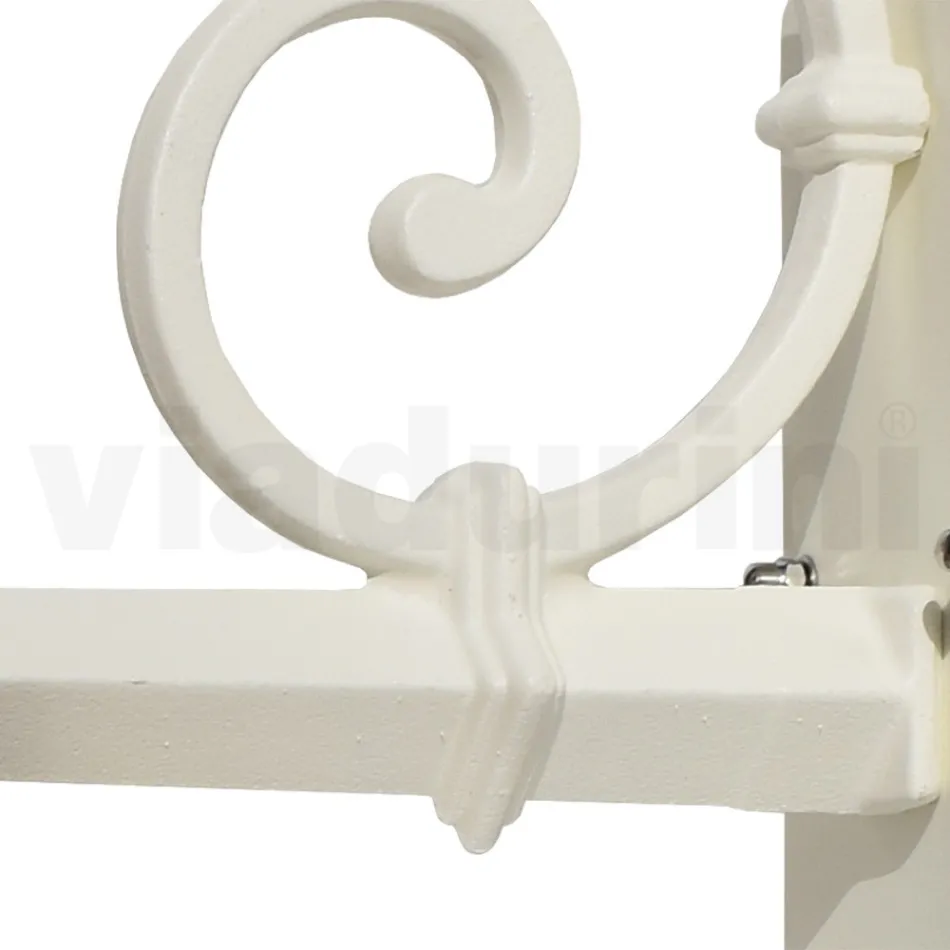 Vintage udendørs væglampe i aluminium og messing Fremstillet i Italien - Adela Viadurini