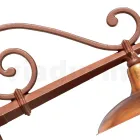 Vintage udendørs væglampe i aluminium og messing Fremstillet i Italien - Adela Viadurini