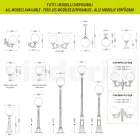 Haveapplikation i hvid aluminium med opal kugle - Trovabianco Viadurini