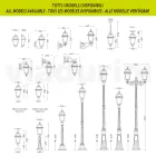 Udendørs væglampe i trykstøbt aluminium og glas Made in Italy - Elric Viadurini