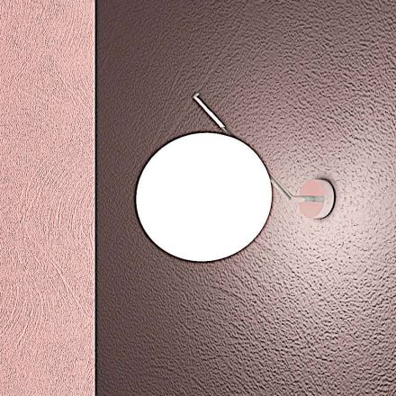 Håndblæst venetiansk glasvæglampe - sne Viadurini