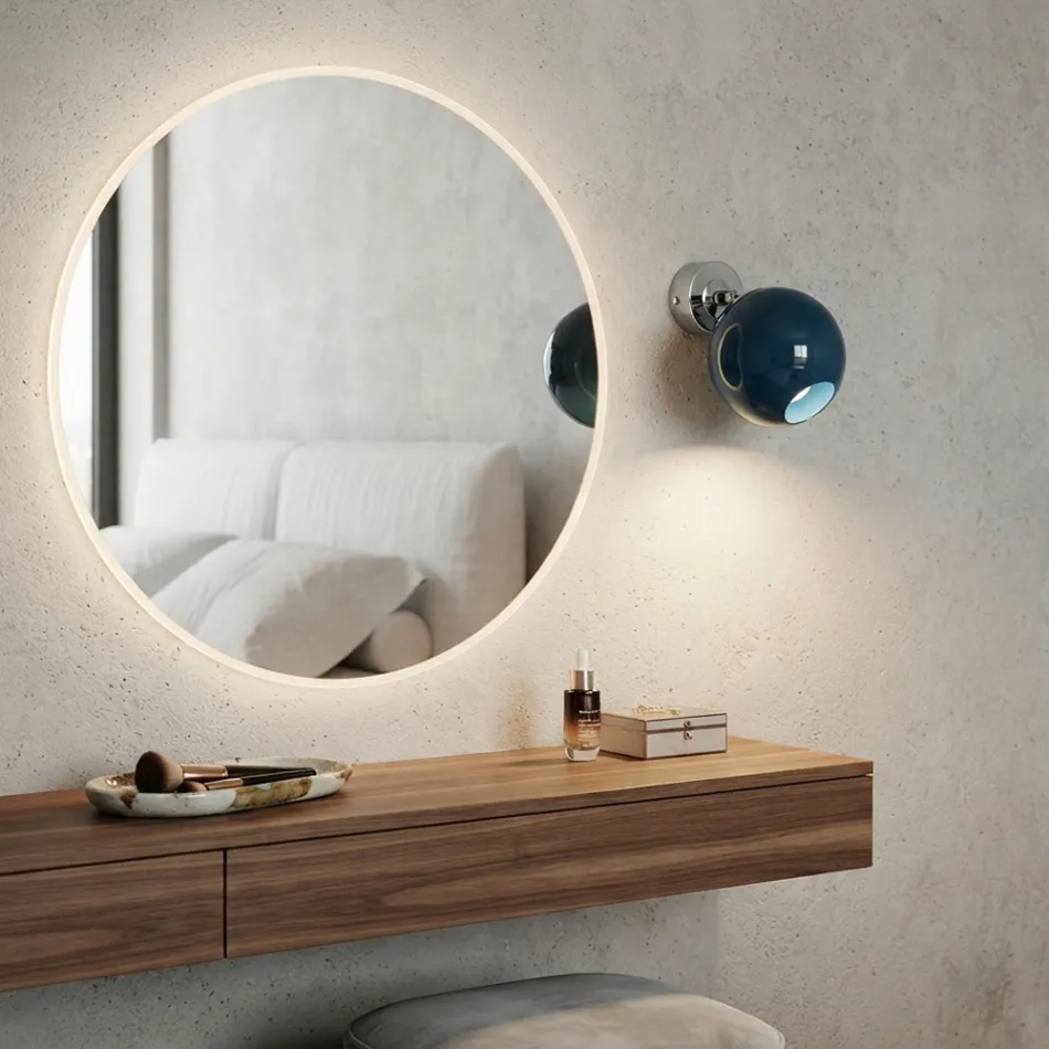 Lumira - Lille venetiansk væglampe i glas, fremstillet i Italien Viadurini