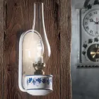 Applique Keramisk væg udsmykket af hånden Ferroluce Viadurini