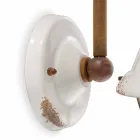 Keramiske væg Sconces og metal Skyler industrielle stil Viadurini