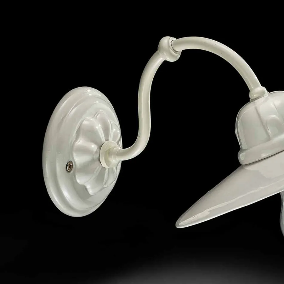 Lampe i blank keramiske væg Ferroluce Retro Viadurini
