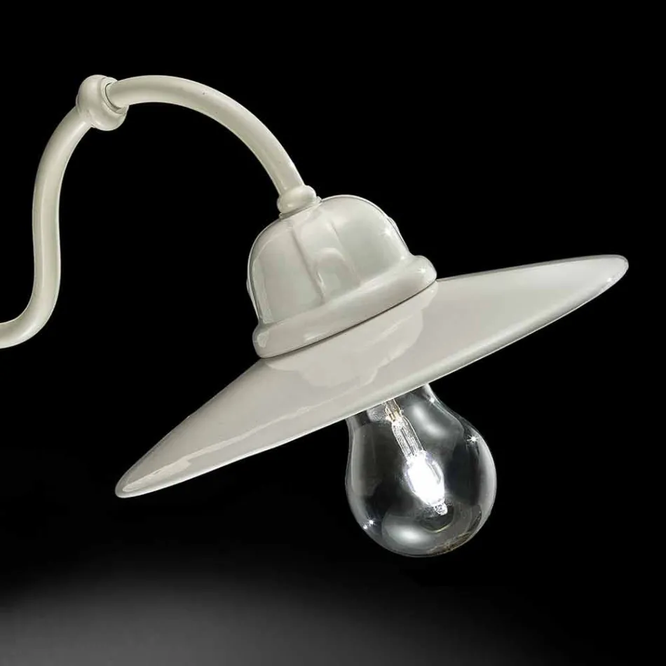 Lampe i blank keramiske væg Ferroluce Retro Viadurini