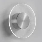 Nora - Metalvæglampe med mikroprikket plexiglasdiffuser Viadurini