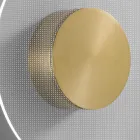 Nora - Metalvæglampe med mikroprikket plexiglasdiffuser Viadurini