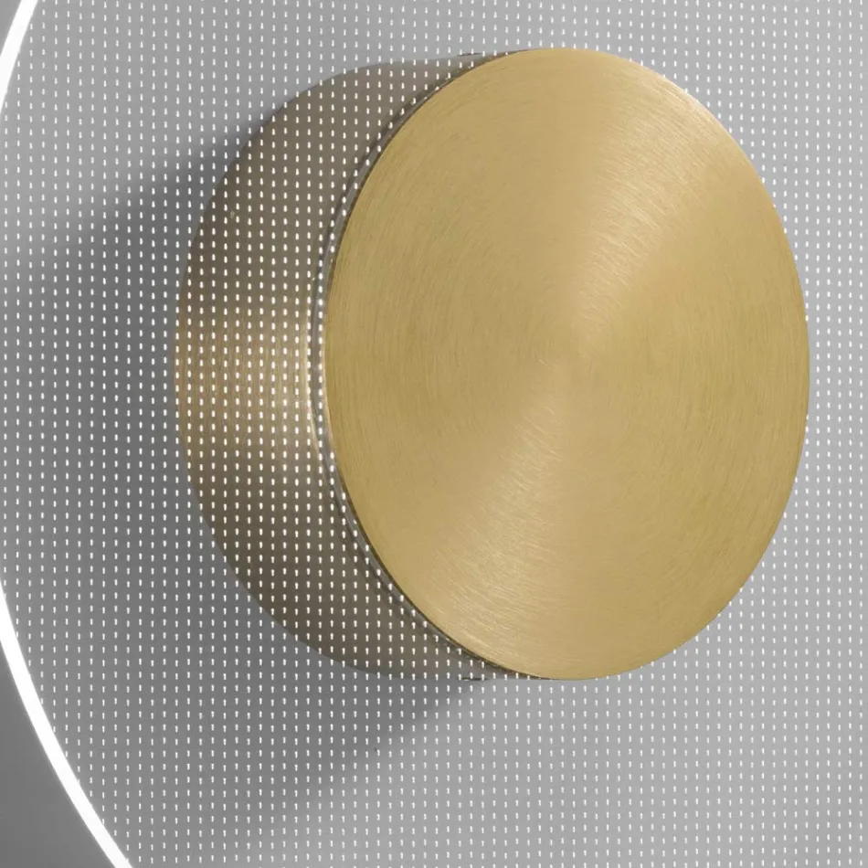 Nora - Metalvæglampe med mikroprikket plexiglasdiffuser Viadurini