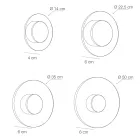 Nora - Metalvæglampe med mikroprikket plexiglasdiffuser Viadurini