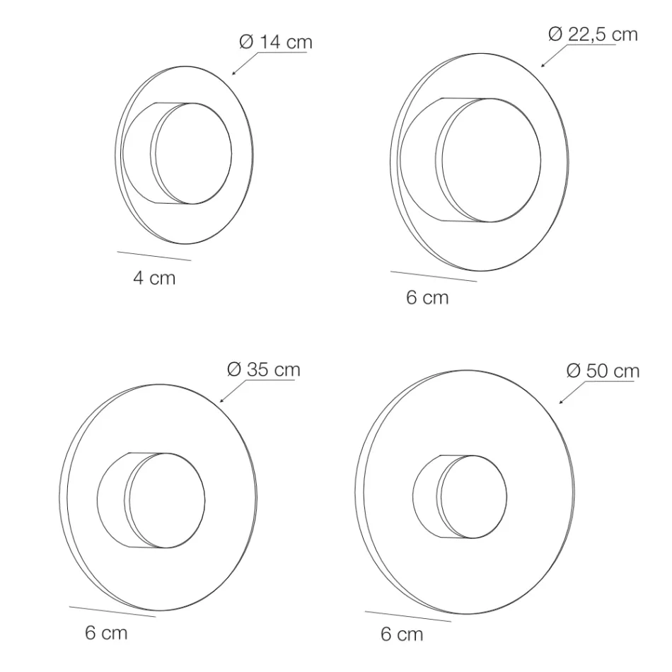 Nora - Metalvæglampe med mikroprikket plexiglasdiffuser Viadurini