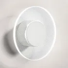 Nora - Metalvæglampe med mikroprikket plexiglasdiffuser Viadurini