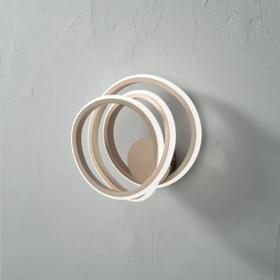 Væglampe i Guld Metal Moderne Design Soveværelse - Point Viadurini