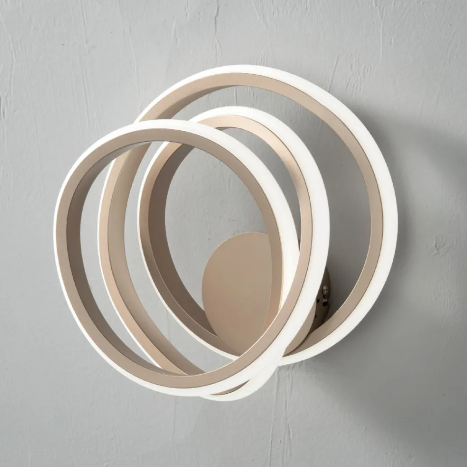 Væglampe i Guld Metal Moderne Design Soveværelse - Point Viadurini