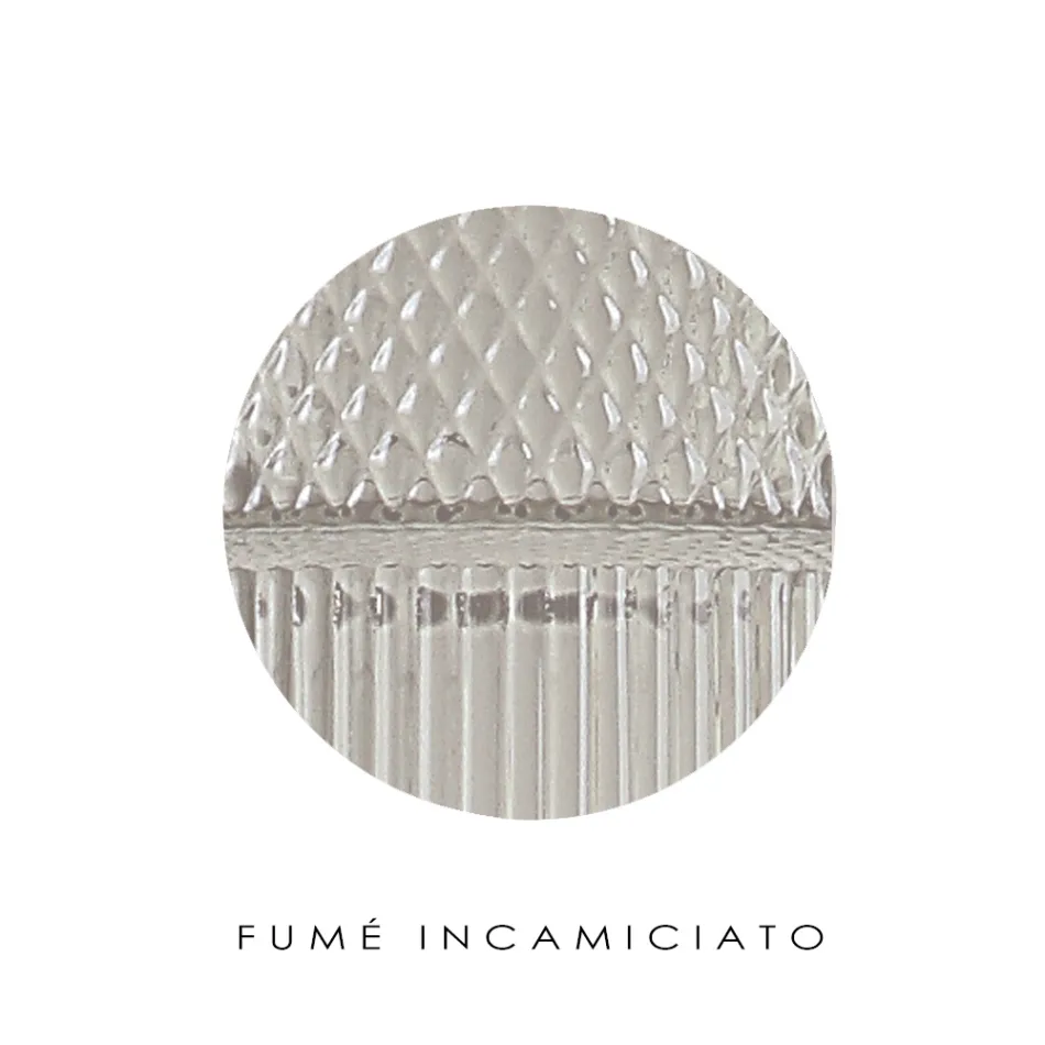 Væglampe i håndblæst glas i Venedig og metal - Satomi Viadurini