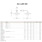 Nabucco væglampe fra Aldo Bernardi, messing linjebelysning Viadurini