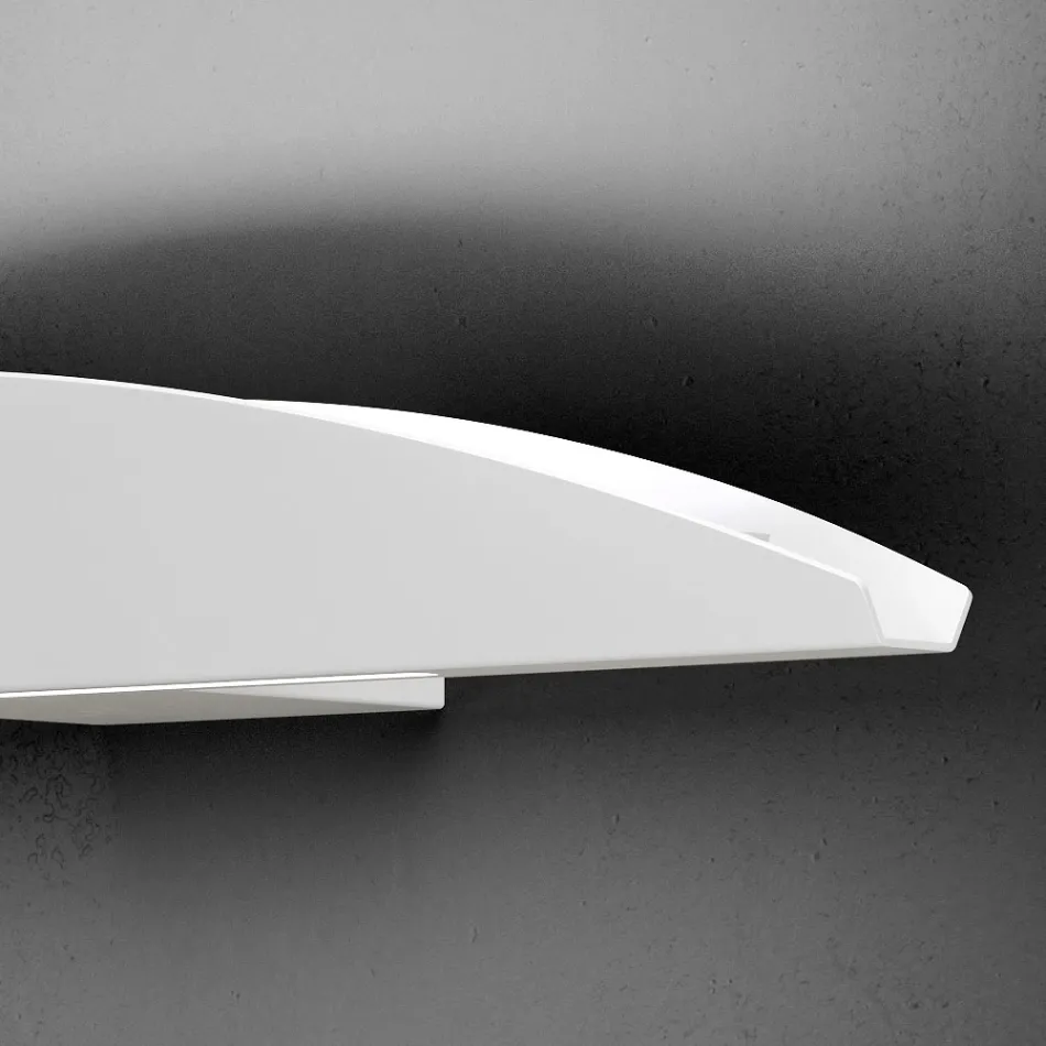 Væglampe lavet af genanvendeligt aluminium i forskellige farver - Mila Viadurini