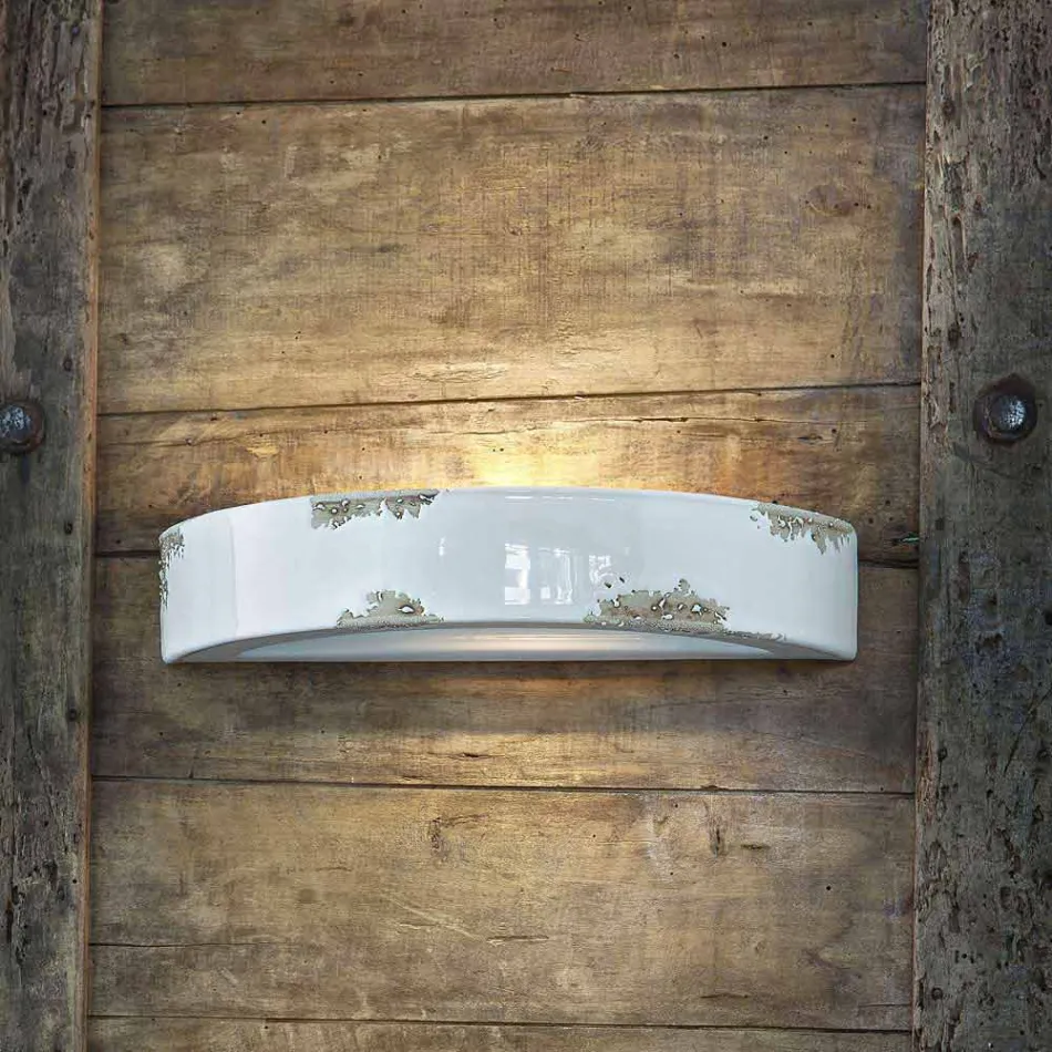 Wall vintage halvmåne keramiske Helen Ferroluce Viadurini