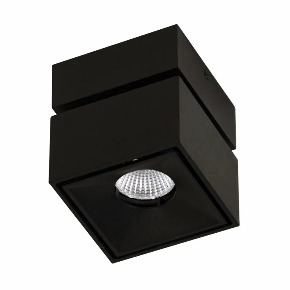 Dekorativ Led væglampe i hvid eller sort aluminium til interiør - Vernon Viadurini